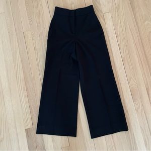 Halogen black wide leg trousers size 0 Petite